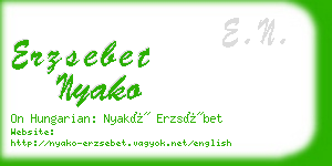 erzsebet nyako business card